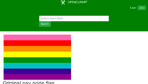 Openclipart Original Gay Pride Flag