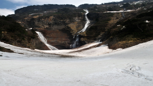 位於日本立山的日本落差最高的瀑布稱名瀑布縮圖