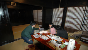 日本白川鄉合掌屋內縮圖