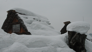 日本白川鄉合掌村冬季雪景之十四縮圖
