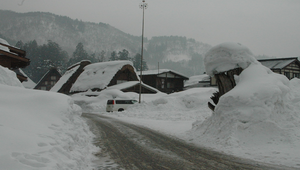 日本白川鄉合掌村冬季雪景之十六縮圖