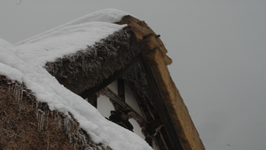 日本白川鄉合掌村冬季雪景之十三縮圖