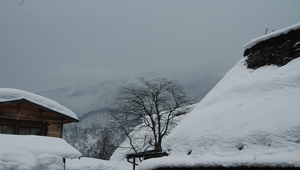 日本白川鄉合掌村冬季雪景之九縮圖