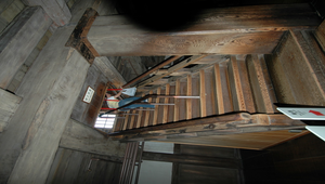 日本四大國寶城之一姬路城內的樓梯之一縮圖