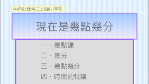 國小簡報組--現在是幾點幾分縮圖
