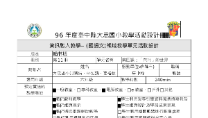 taichungcity_1124_六年級資訊融入教學教案設計1