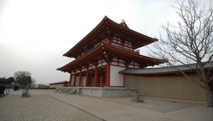 位於日本京都的平城宮跡之一