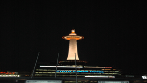 日本京都車站前的高培縮圖