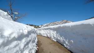 日本白川鄉合掌村冬季雪景之二縮圖
