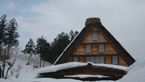 日本白川鄉合掌村冬季雪景之十一縮圖