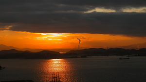 日本門司港夕陽縮圖