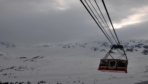 日本黑部立山觀光道路的交通工具之一纜車縮圖