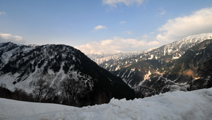 日本黑部立山觀光道路的黑部坪之一縮圖