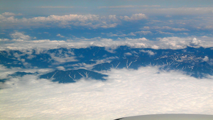 由飛機往外眺望日本南阿爾卑斯山縮圖