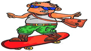 男孩溜滑板2縮圖