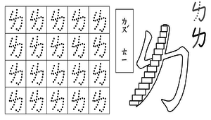 注音筆順3『ㄌ、ㄜ、ㄛ』