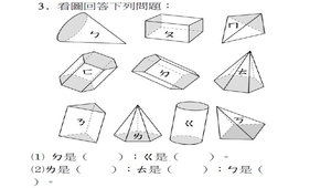 柱體與錐體前測