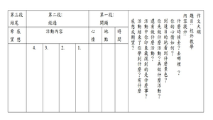 校外教學學習單