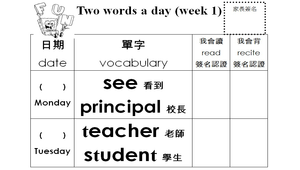 每日英語單字檢核學習手冊(三)