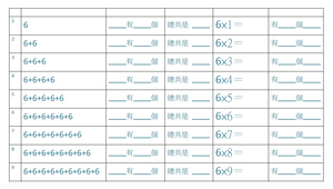 九九乘法表-6