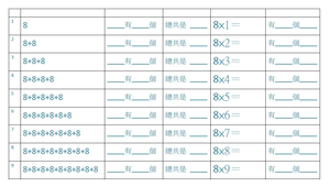 九九乘法表-8