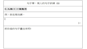 句子練習-寫人(1)