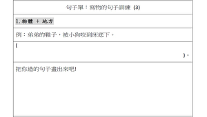 句子練習-寫物(3)