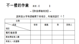 不一樣的作業