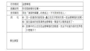 成語造句練習