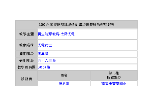 太陽能教學