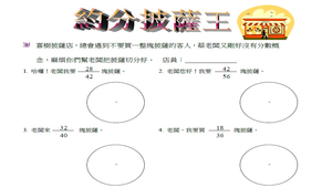 披薩王-等值分數（約分）