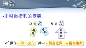 指數的符號及其敘述方式縮圖