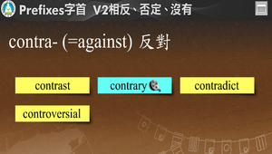 Prefixes字首-V2_contra- (=agaist)