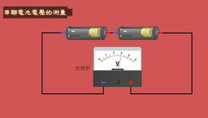 物理∕簡單電路∕串聯電池電壓的測量