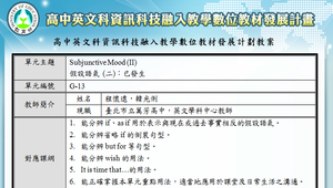 G13-1_假設語氣 (二)：已發生教案