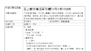 異分母分數的加減