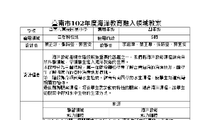 海洋教育融入領域教案