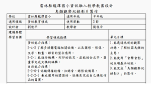 鳥類觀察紀錄影片製作