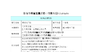 重溪國小一年級空氣污染防災教案