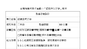 重溪國小二年級空氣污染防災教案