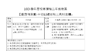 創意得來數-平行四邊形和三角形面積