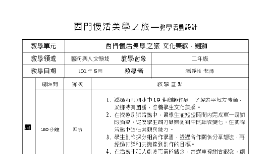 西門慢活美學之旅  文化美感－劍獅