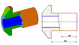 工件上同一部位有兩個或多個不同表面織構要求之標註說明-資源代表圖