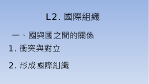 康軒六下社會2-2國際組織