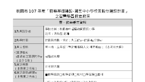 桃園市107年度「前瞻基礎建設-國民中小學校園數位建設計畫」 之智慧學習教室教案