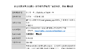 新北市蘆洲區成功國小-教學與學習應用「資訊科技」教案-閩南語