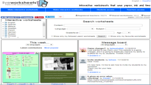 互動學習單製作網站 liveworksheets
