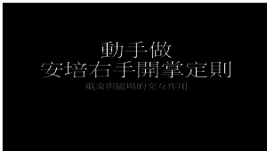 動手作安培右手開掌定則