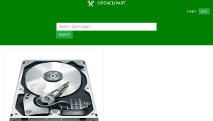 openclipart圖庫：Hard Disk-資源代表圖