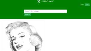 openclipart圖庫：Marilyn Monroe-資源代表圖